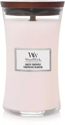 WoodWick Large Candle Sheer Tuberose