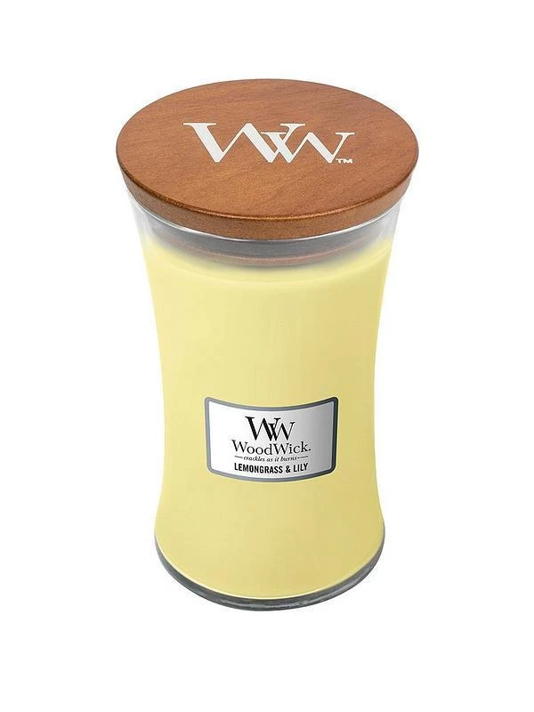 WoodWick Lemongrass & Lily Large Candle 3 WoodWick Lemongrass & Lily Large Candle
