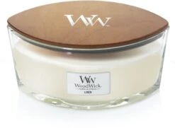 WoodWick Linen Ellipse Candle