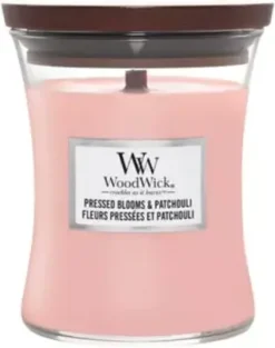 WoodWick Medium Candle Pressed Blooms & Patchouli