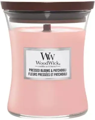 WoodWick Medium Candle Pressed Blooms & Patchouli 3 WoodWick Medium Candle Pressed Blooms & Patchouli