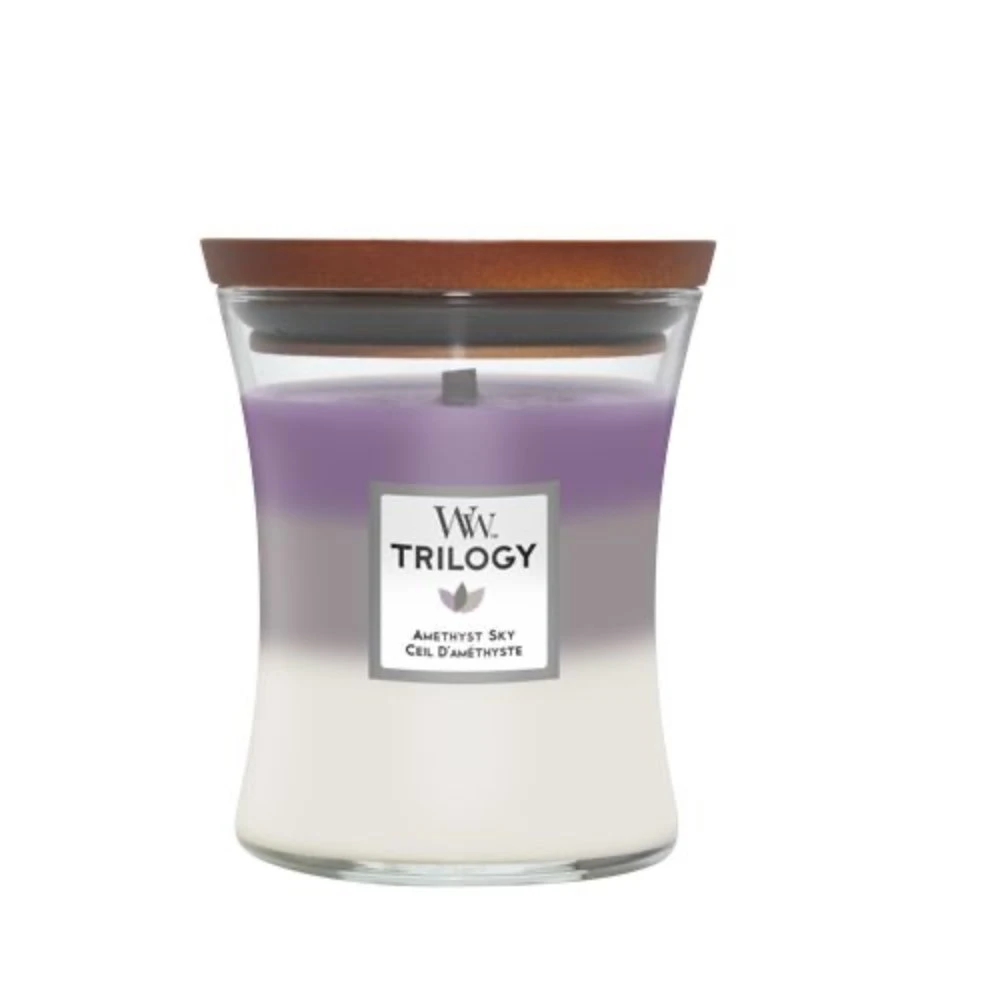 WoodWick Trilogy Amethyst Sky Medium Candle 3 WoodWick Trilogy Amethyst Sky Medium Candle