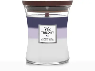 WoodWick Trilogy Medium Candle Evening Luxe 3 WoodWick Trilogy Medium Candle Evening Luxe