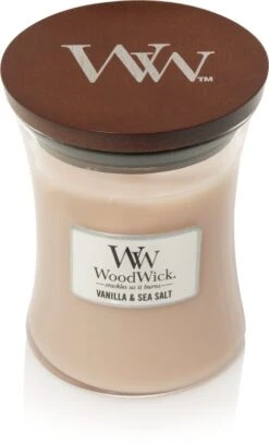 WoodWick Vanilla & Sea Salt Medium Candle