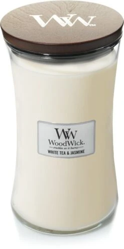 WoodWick White Tea & Jasmine Large Candle