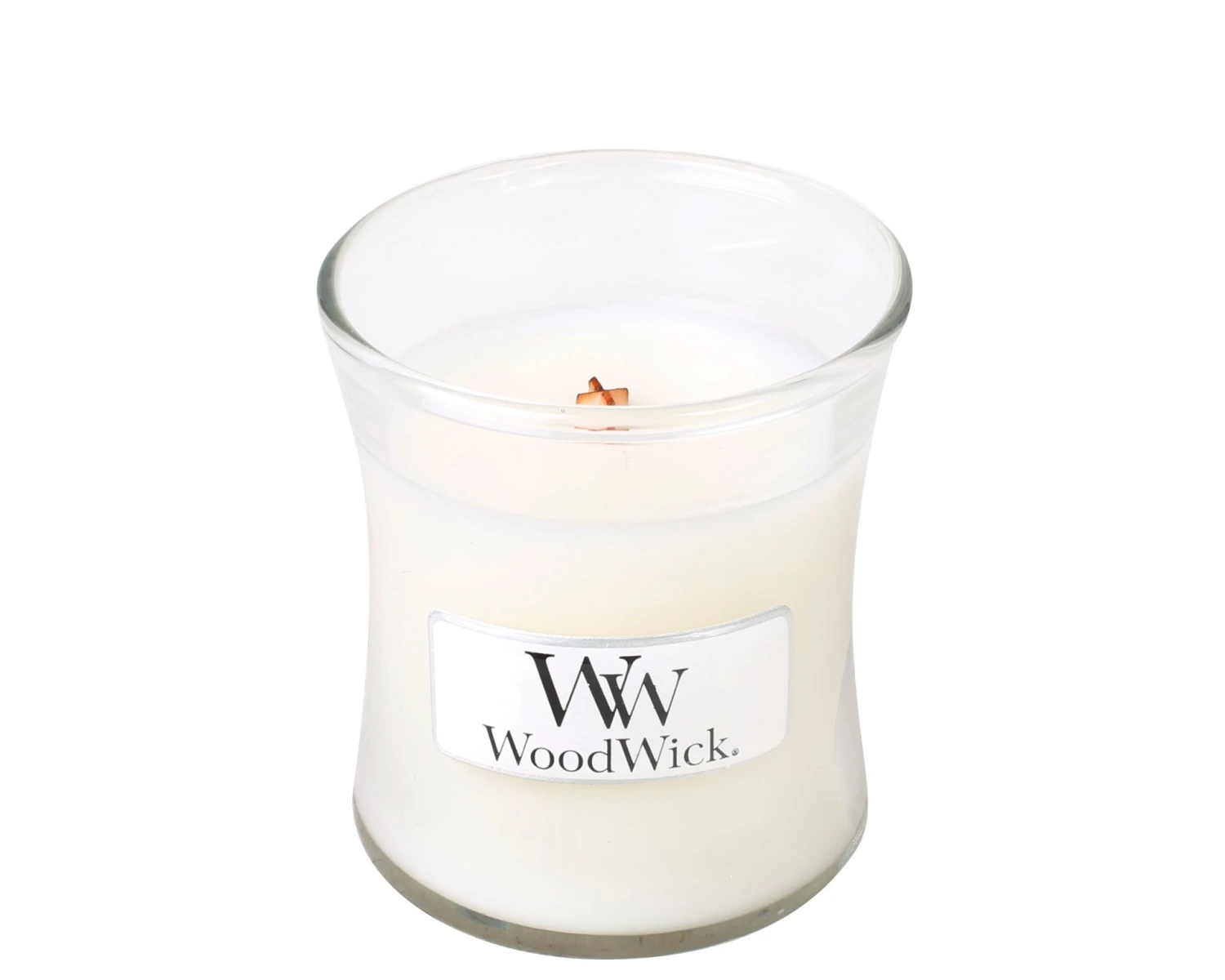 WoodWick White Tea & Jasmine Mini Candle 4 WoodWick White Tea & Jasmine Mini Candle - Afbeelding 2