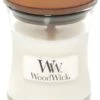 WoodWick White Teak Mini Candle