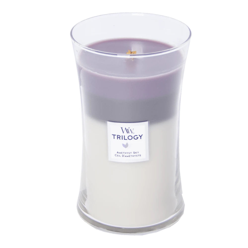 Woodwick Amethyst Sky Trilogy Large Candle - Geurkaars 4 Woodwick Amethyst Sky Trilogy Large Candle - Geurkaars - Afbeelding 2