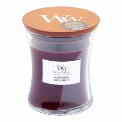 Woodwick Black Cherry Medium Candle - Geurkaars