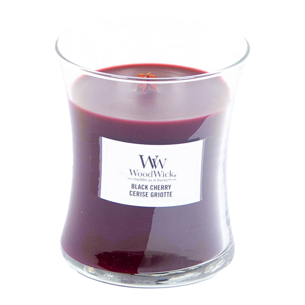Woodwick Black Cherry Medium Candle - Geurkaars 4 Woodwick Black Cherry Medium Candle - Geurkaars - Afbeelding 2