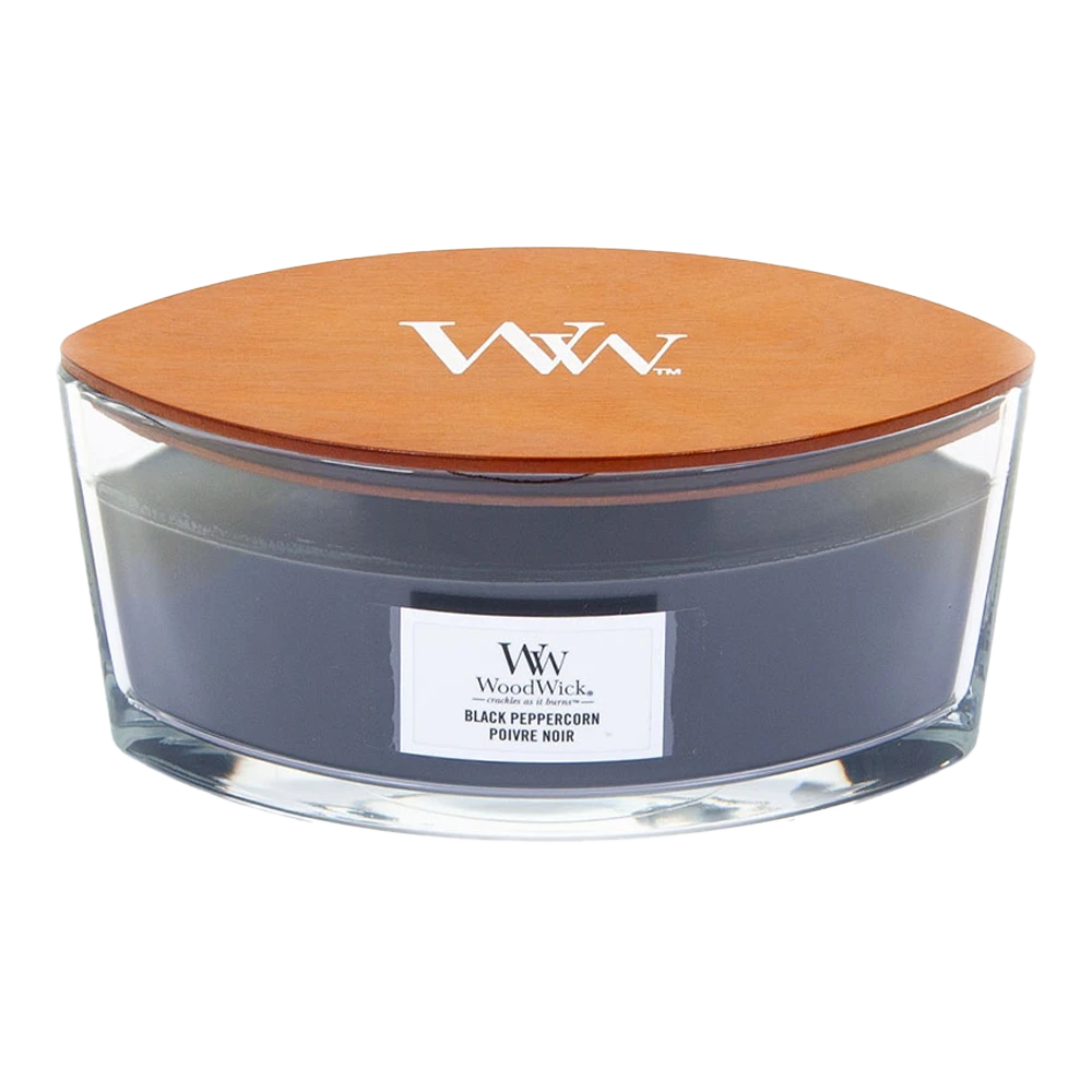 Woodwick Black Peppercorn Ellipse Candle - Geurkaars 3 Woodwick Black Peppercorn Ellipse Candle - Geurkaars
