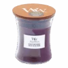 Woodwick Black Plum Cognac Medium Candle - Geurkaars