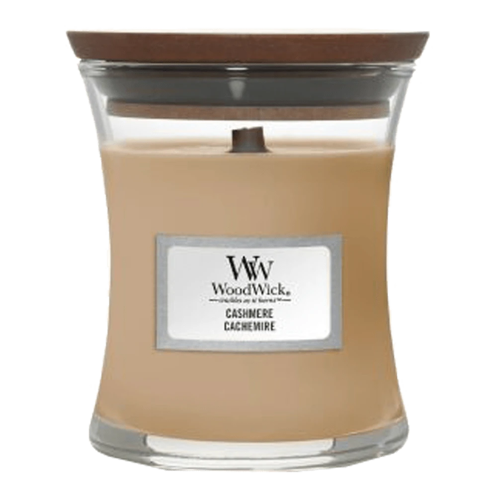 Woodwick Cashmere Medium Candle - Geurkaars 3 Woodwick Cashmere Medium Candle - Geurkaars