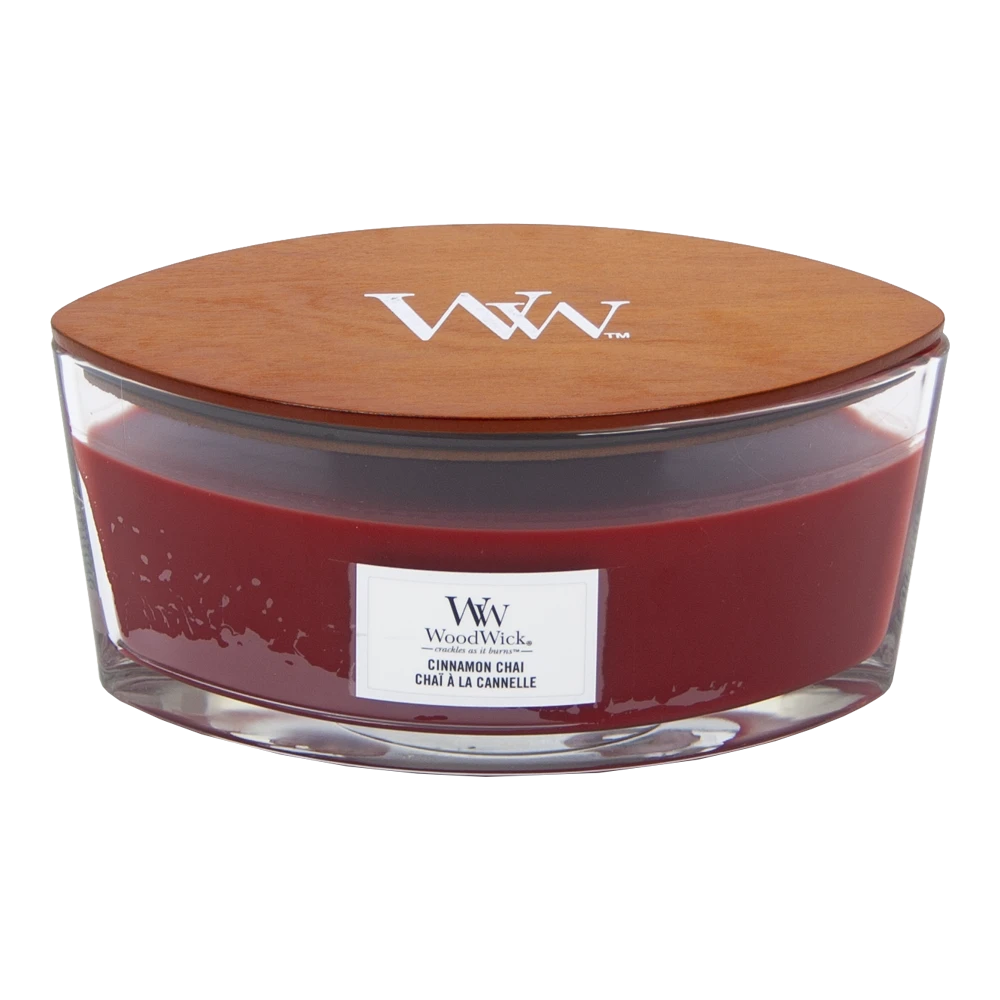Woodwick Cinnamon Chai Ellipse Candle - Geurkaars 3 Woodwick Cinnamon Chai Ellipse Candle - Geurkaars
