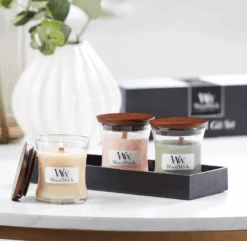 Woodwick Deluxe Gift Set Mini Jar Spring/Summer - Geurkaars -WoodWick woodwick deluxe set s jar lente summer geurskaars 3