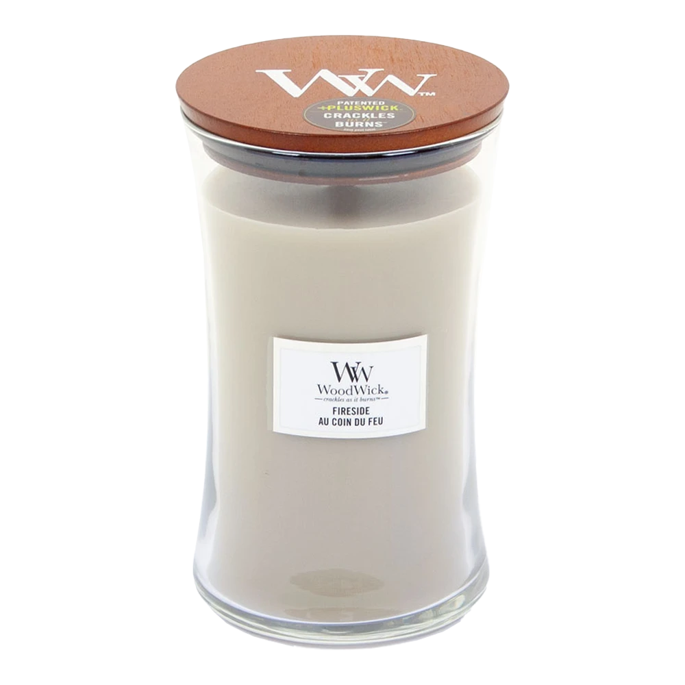 Woodwick Fireside Large Candle - Geurkaars 3 Woodwick Fireside Large Candle - Geurkaars