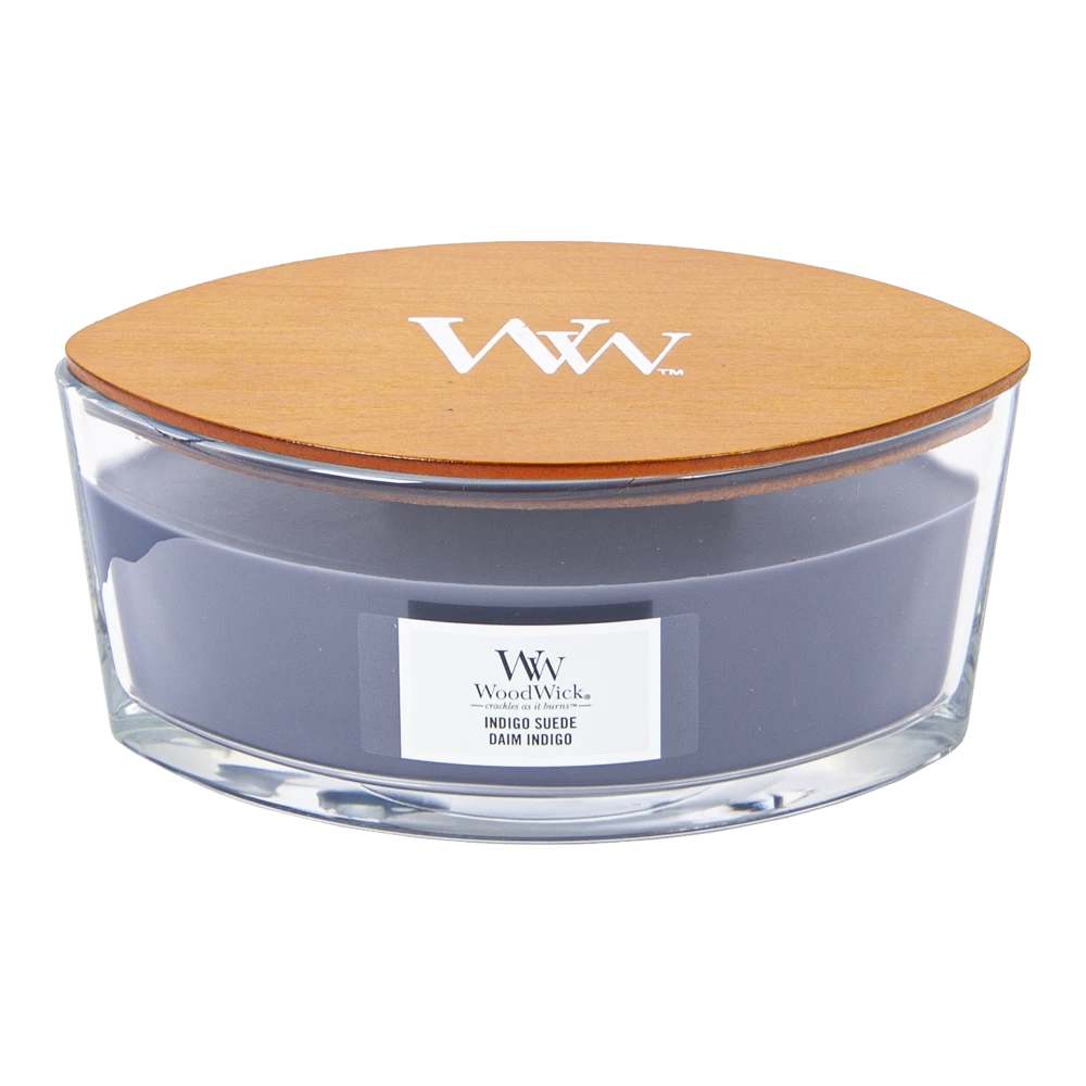 Woodwick Indigo Suede Ellipse Candle 3 Woodwick Indigo Suede Ellipse Candle