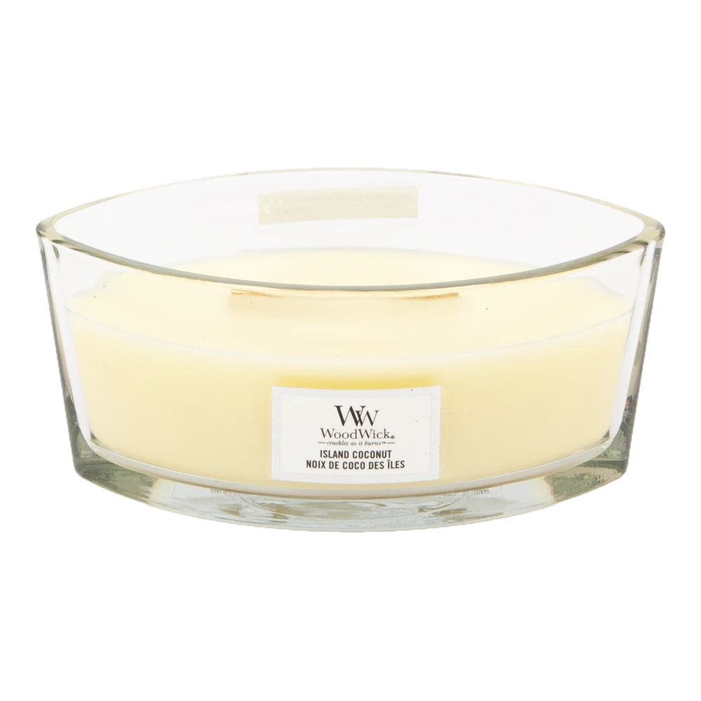 Woodwick Island Coconut Ellipse Candle - Geurkaars 4 Woodwick Island Coconut Ellipse Candle - Geurkaars - Afbeelding 2