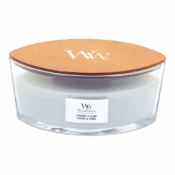 Woodwick Lavender & Cedar Ellipse Candle - Geurkaars
