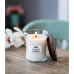 WoodWick Medium Candle - White Tea & Jasmine -WoodWick woodwick medium candle white tea jasmine 1618572446 1 600