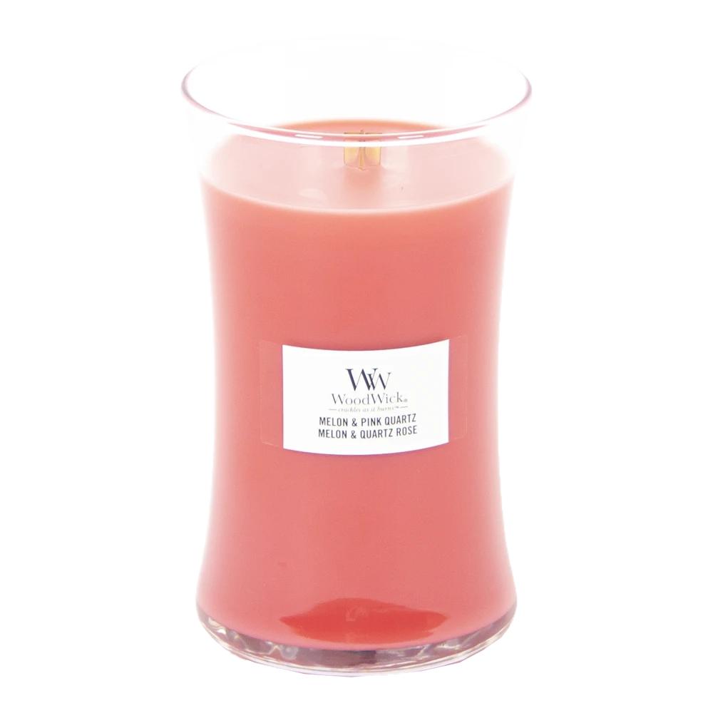 Woodwick Melon & Pink Quartz Large Candle - Geurkaars 4 Woodwick Melon & Pink Quartz Large Candle - Geurkaars - Afbeelding 2