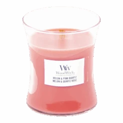 Woodwick Melon & Pink Quartz Mini Candle - Geurkaars 5 Woodwick Melon & Pink Quartz Mini Candle - Geurkaars -WoodWick woodwick melon pink quartz mini candle geurskaars 2 3