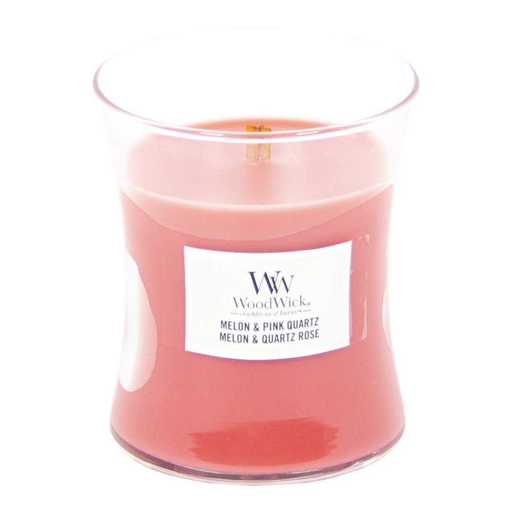 Woodwick Melon & Pink Quartz Mini Candle - Geurkaars 4 Woodwick Melon & Pink Quartz Mini Candle - Geurkaars - Afbeelding 2