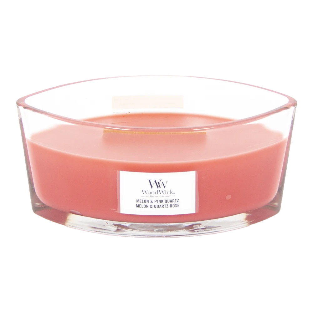 Woodwick Melon & Pink Quartz Ellipse Candle - Geurkaars 4 Woodwick Melon & Pink Quartz Ellipse Candle - Geurkaars - Afbeelding 2