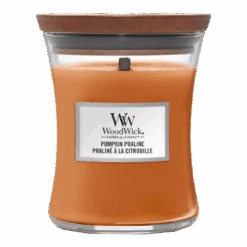 Woodwick Pumpkin Praline Medium Candle - Geurkaars