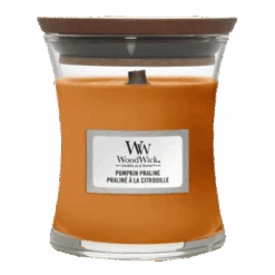 Woodwick Pumpkin Praline Mini Candle - Geurkaars