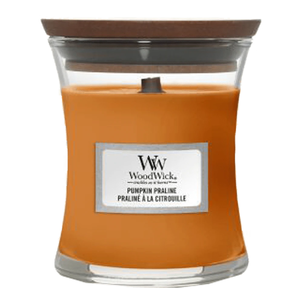 Woodwick Pumpkin Praline Mini Candle - Geurkaars 3 Woodwick Pumpkin Praline Mini Candle - Geurkaars