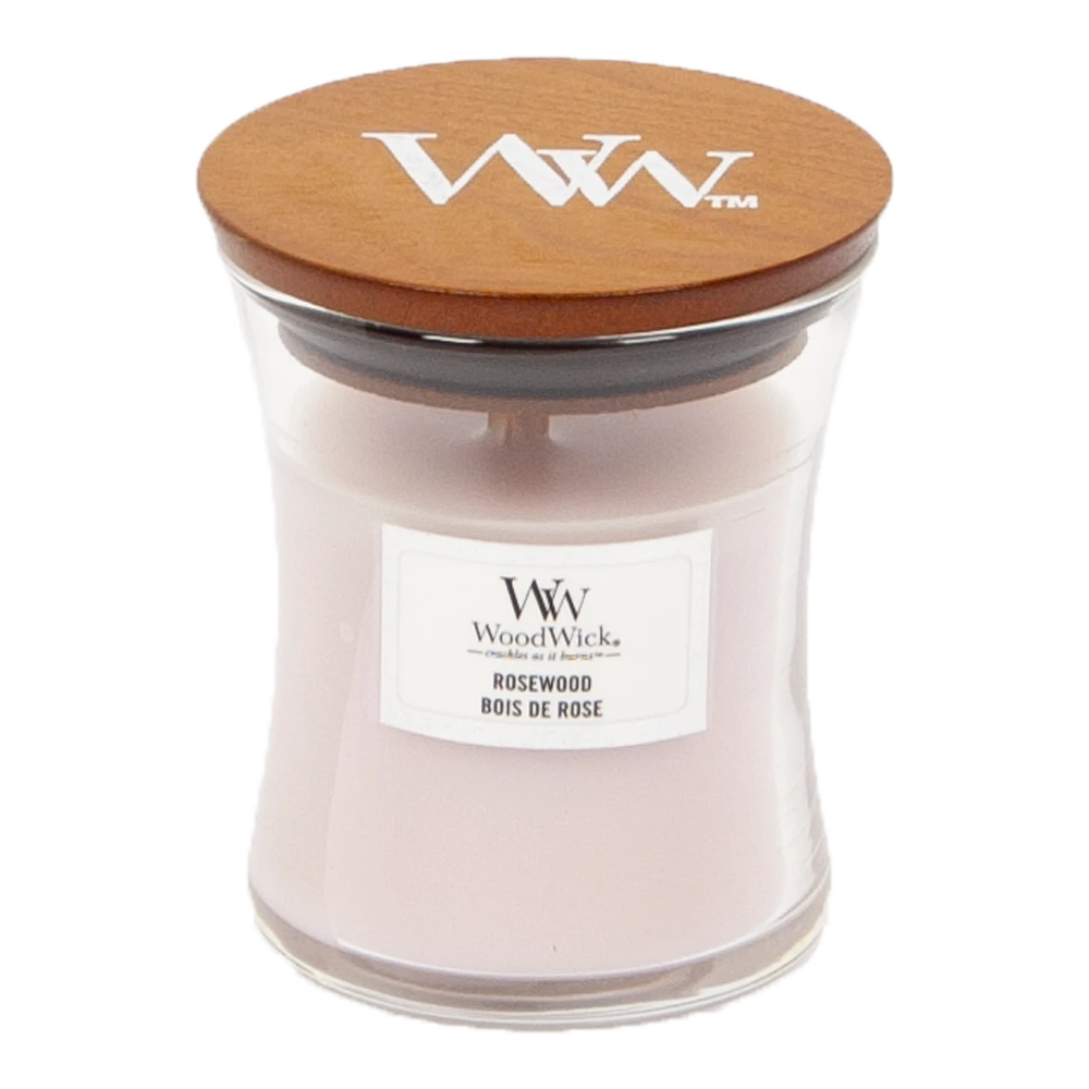 Woodwick Rosewood Mini Candle - Geurkaars 3 Woodwick Rosewood Mini Candle - Geurkaars