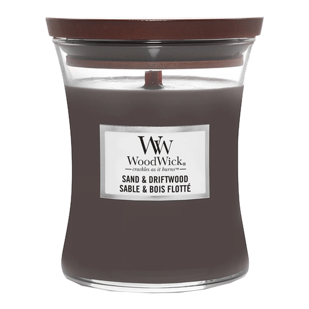 Woodwick Sand & Driftwood Mini Candle - Geurkaars 3 Woodwick Sand & Driftwood Mini Candle - Geurkaars