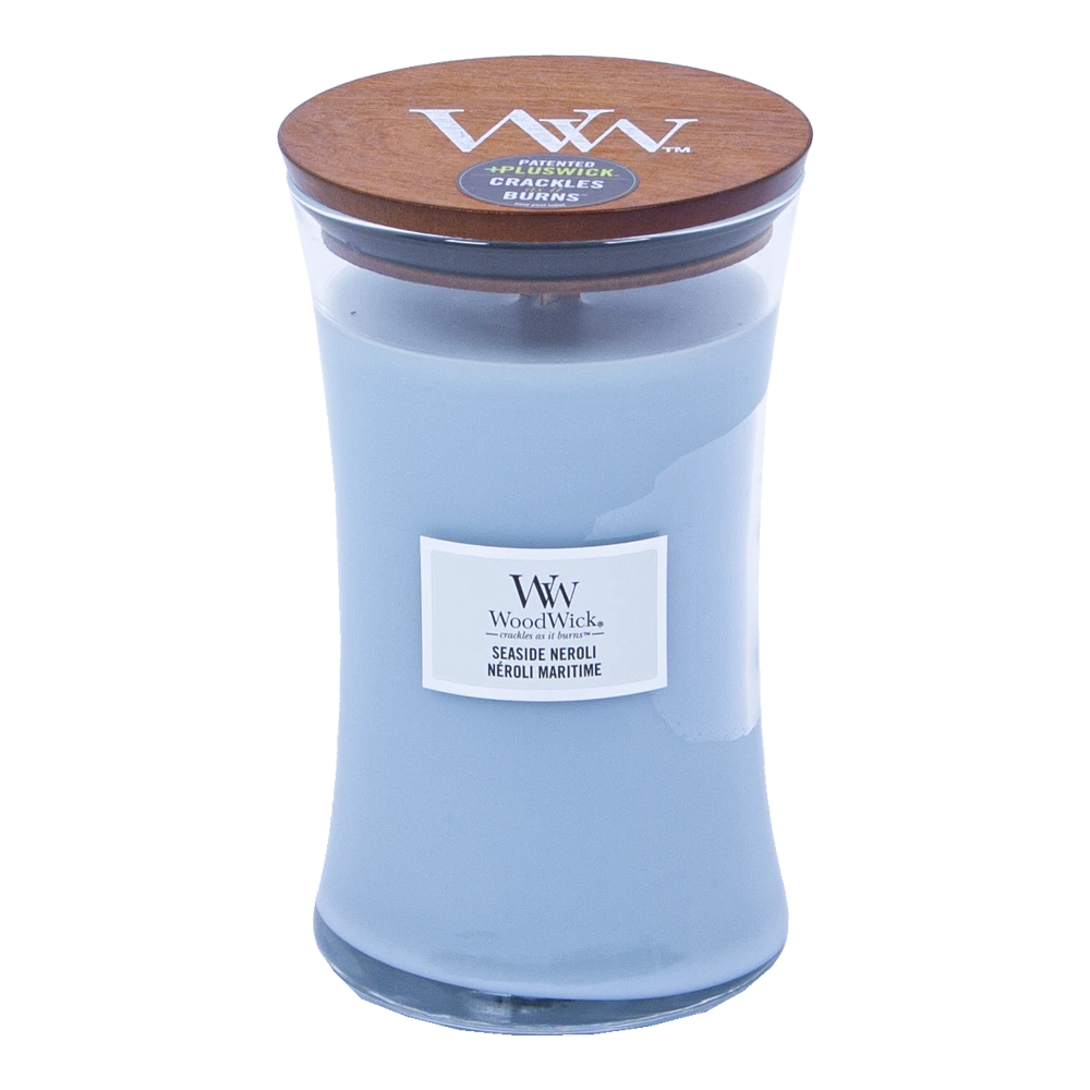 Woodwick Seaside Neroli Large Candle - Geurkaars 3 Woodwick Seaside Neroli Large Candle - Geurkaars