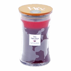 Woodwick Trilogy Sun Ripened Berries Large Candle - Geurkaars