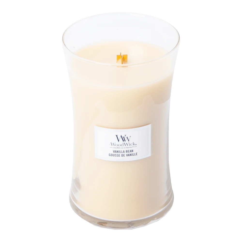 Woodwick Vanilla Bean Large Candle - Geurkaars 4 Woodwick Vanilla Bean Large Candle - Geurkaars - Afbeelding 2