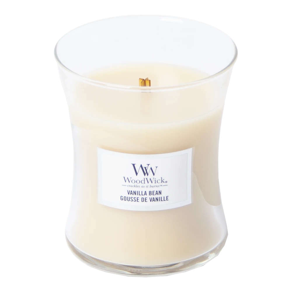 Woodwick Vanilla Bean Medium Candle - Geurkaars 4 Woodwick Vanilla Bean Medium Candle - Geurkaars - Afbeelding 2