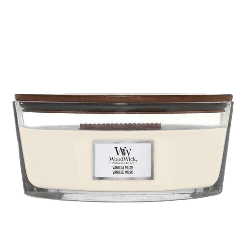 Woodwick Vanilla Musk Ellipse Candle - Geurkaars 3 Woodwick Vanilla Musk Ellipse Candle - Geurkaars