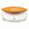 Woodwick White Tea & Jasmine Ellipse Candle - Geurkaars -WoodWick woodwick white tea jasmine l candle geurskaars 1 4