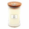 Woodwick White Teak Large Candle - Geurkaars