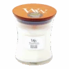 Woodwick White Teak Medium Candle - Geurkaars -WoodWick woodwick white teak medium candle geurskaars 1 4